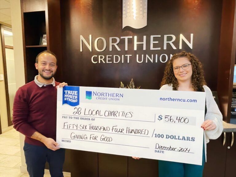 Northern Credit Union donates to local charities